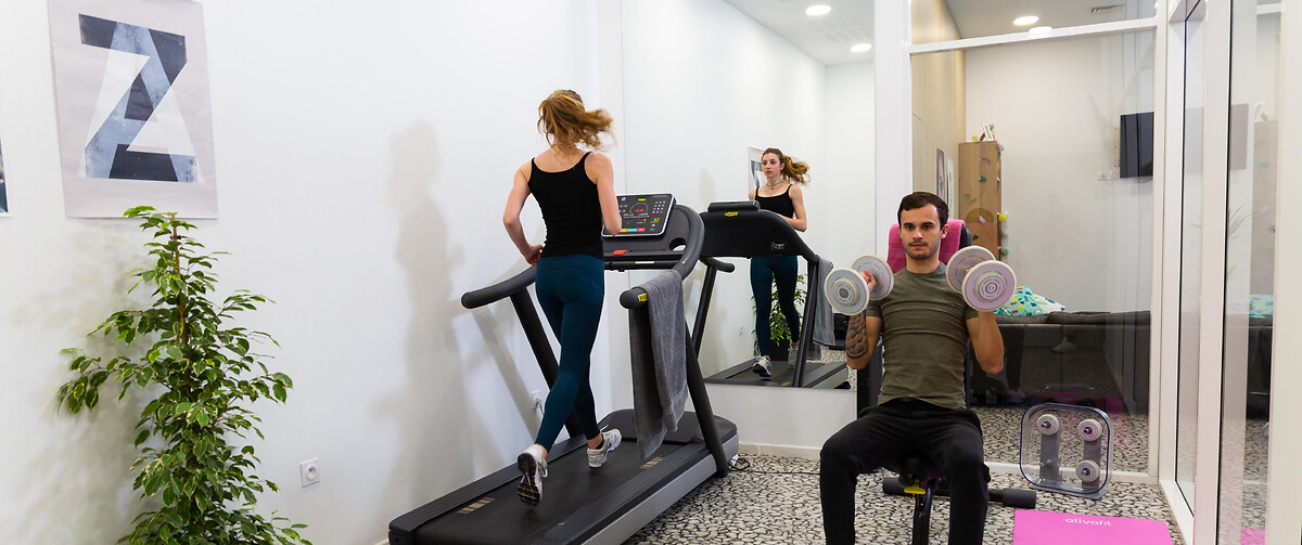Equipped fitness room: residence for students and young professionals Marseille Le Major