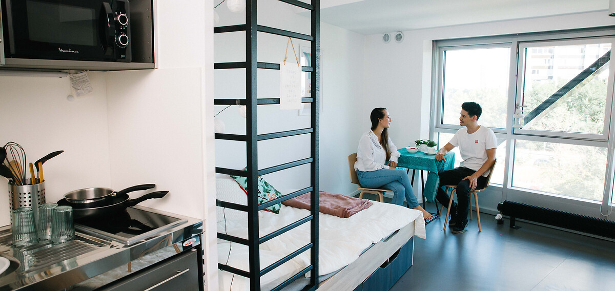 Modern and equipped studio in the residence for students and young professionals Paris La Defense