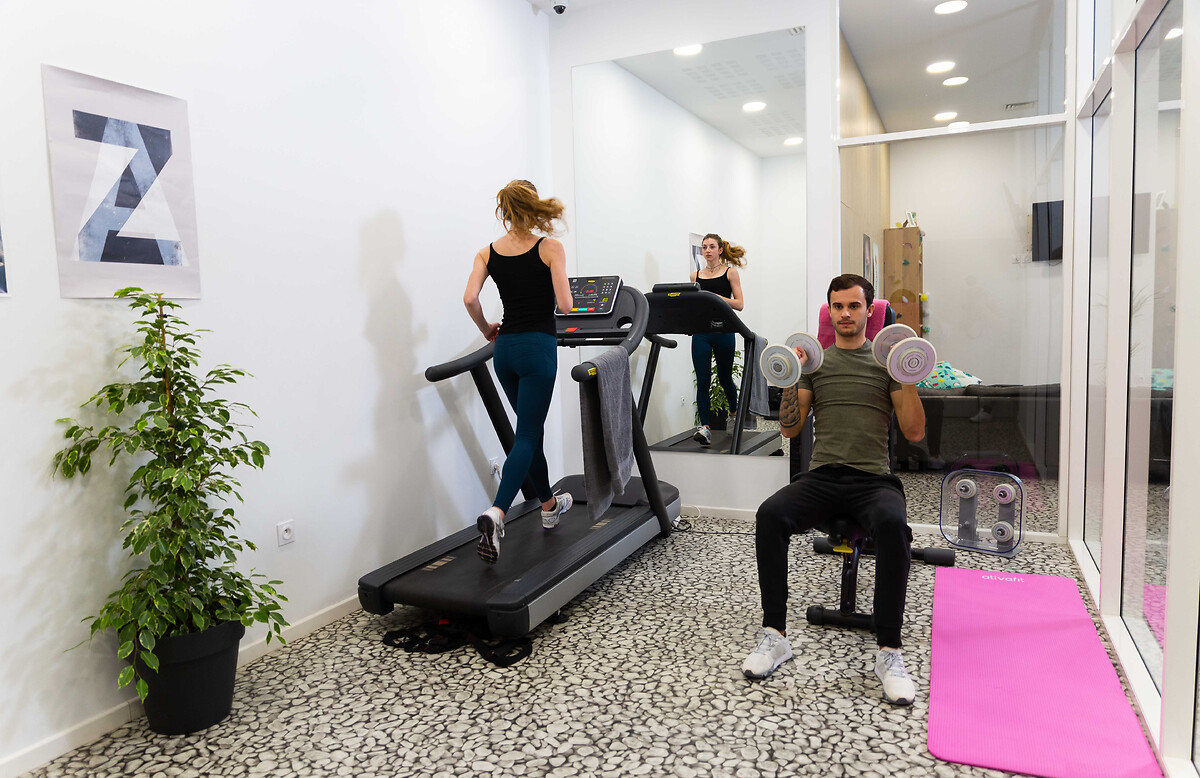 Salle de fitness équipée de la résidence étudiante et jeune actif Marseille La Major