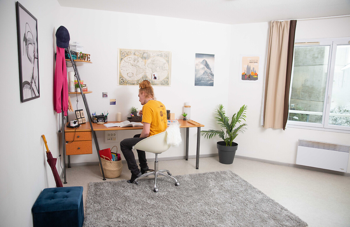 Student or young professional accomodation at Talence Centre with office space 
