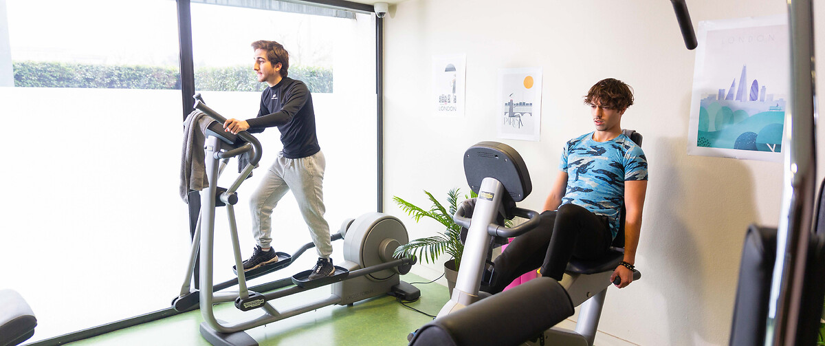 Fitness room at the student residence Pessac University