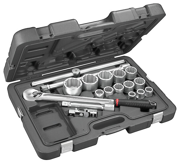 COFFRET 3/4 DOUILLES 12P+CLIQU