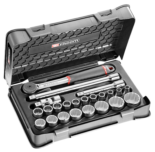 COFFRET DOUIL 1/2' 12P MM S.161B 23PC