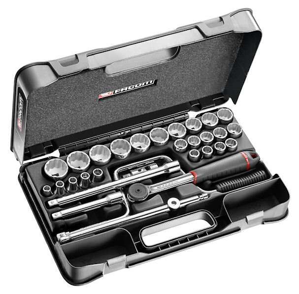COFFRET DOUIL 1/2' 12P MM S.161B 30PC