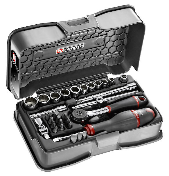 COFFRET DOUIL 1/4' 12P IN R.161B 31PC