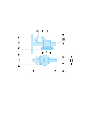 ETAU D'ETABLI 100MM PIVOTANT