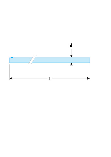 BROCHE SYSTEME 1' L. 700 MM