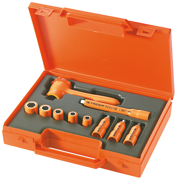 COFFRET 10 OUTILS 1/4' ISOL